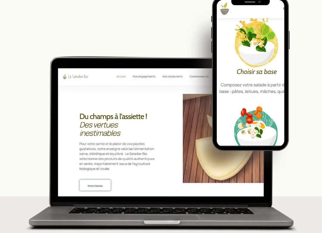 Site vitrine du saladier bio